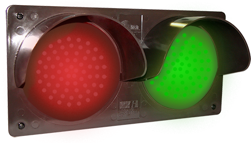 Led Traffic Controller - Led Traffic Controller - Horizontal, Red/green (500x281), Png Download