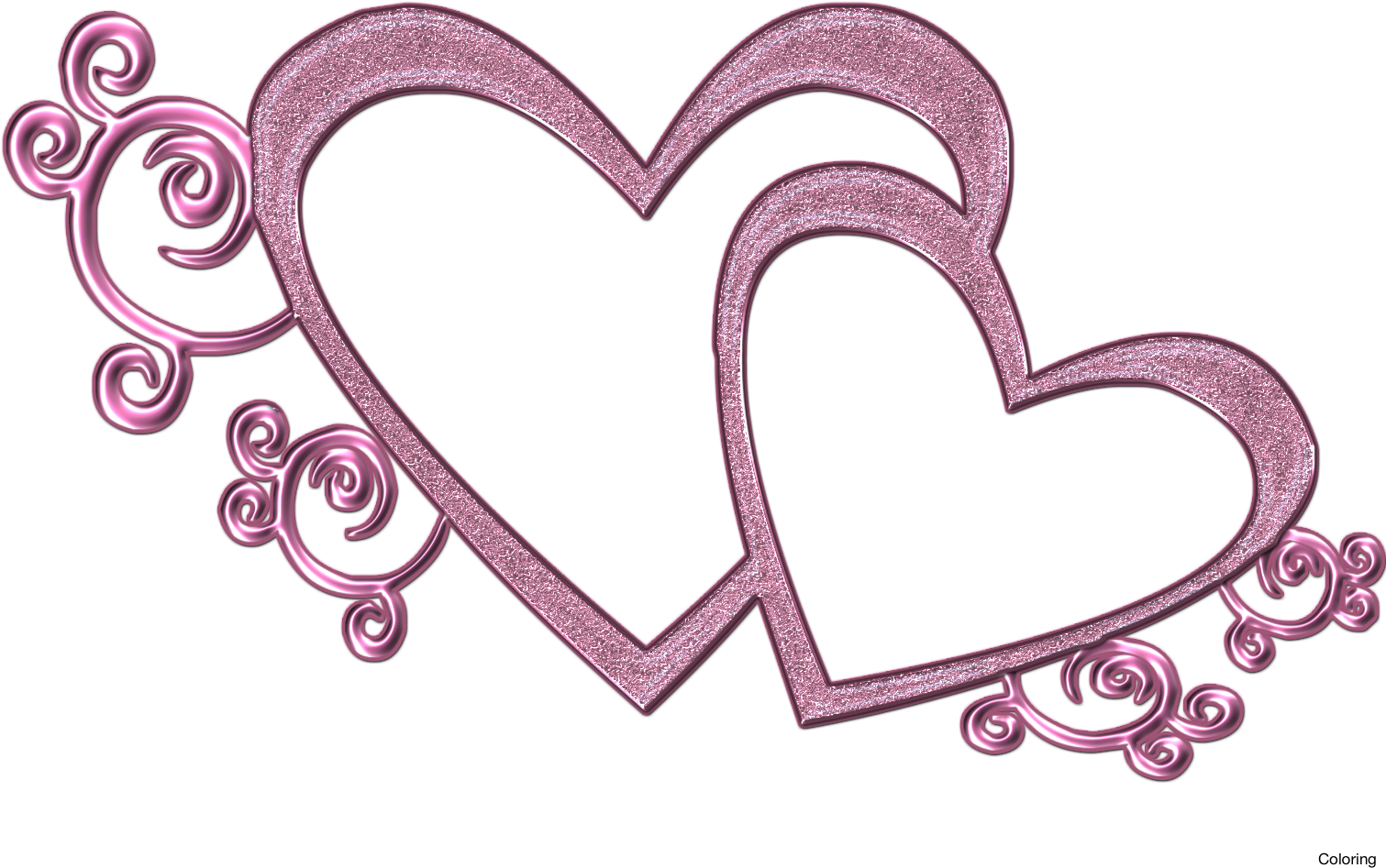 Heart Wedding Cliparts - Clip Art Wedding Day (1512x1080), Png Download