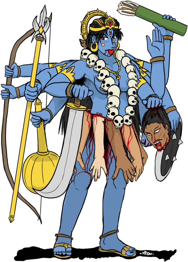 Kali Devi By Vachalenxeon - Kali Maa Deviantart (774x1032), Png Download