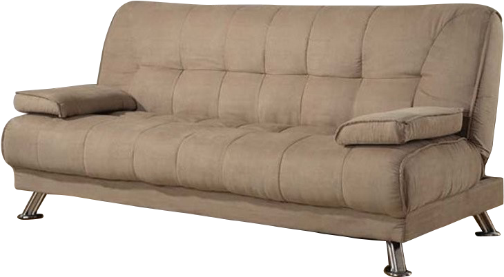 Img - Tan Microfiber Sofa Bed (798x798), Png Download