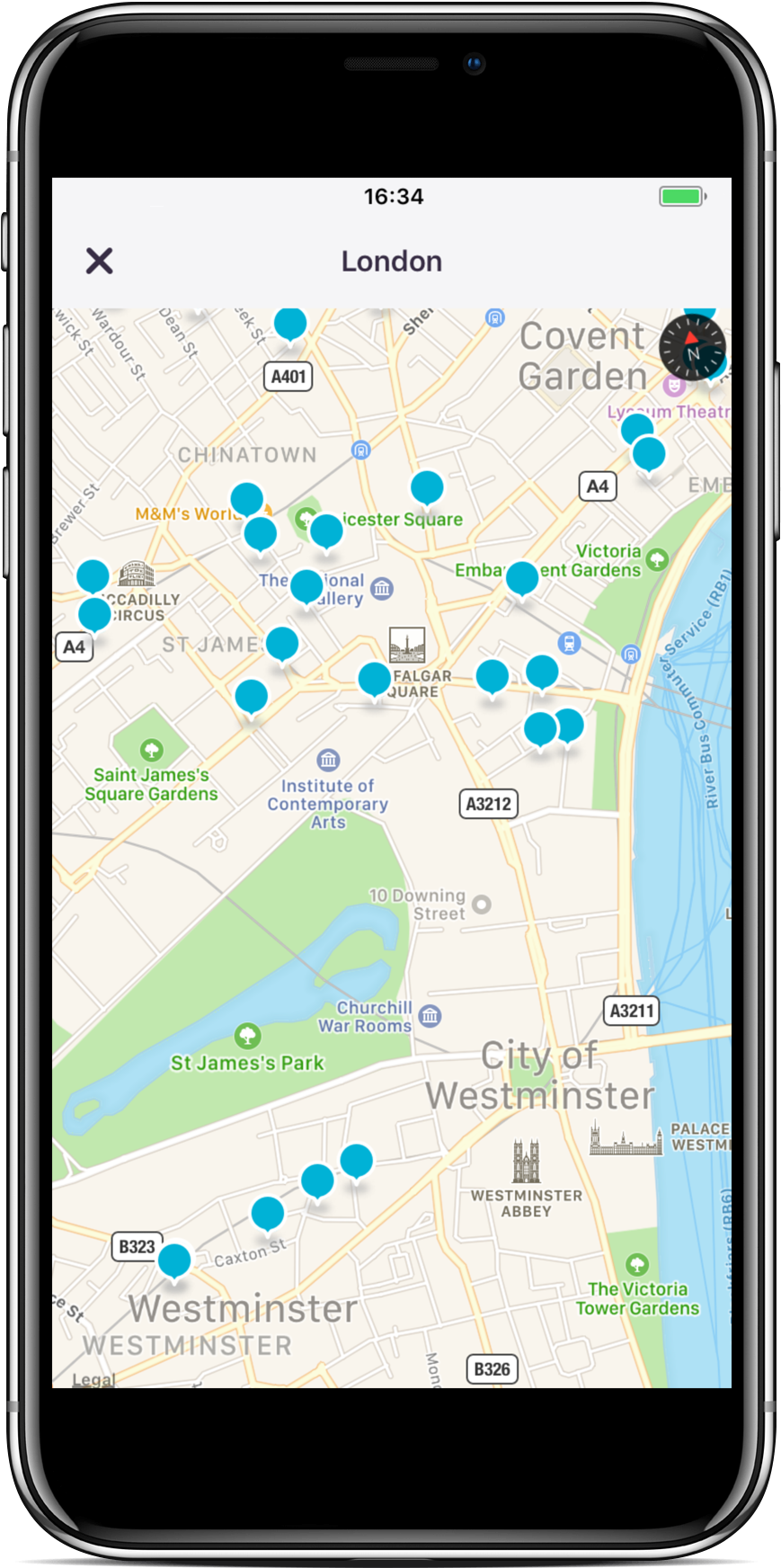 Map Of London Skyscanner App - Internet Bot (2000x2000), Png Download
