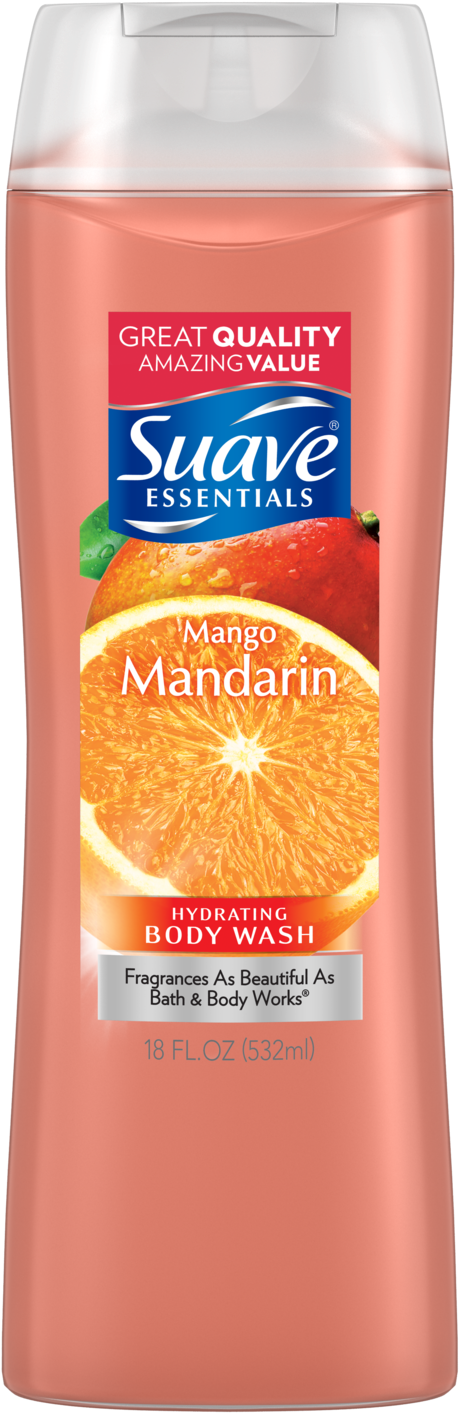 Mango Mandarin Body Wash 18oz - Suave Mango Mandarin Body Wash 12 Oz (1500x1500), Png Download