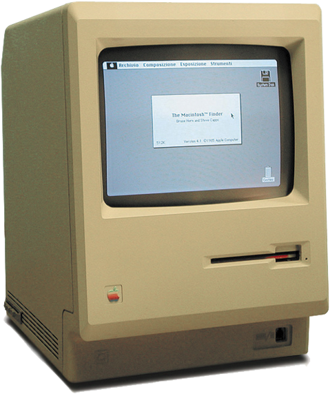 The Personal Computer Debuted In The 1970s, But The - Macintosh 128k (511x599), Png Download