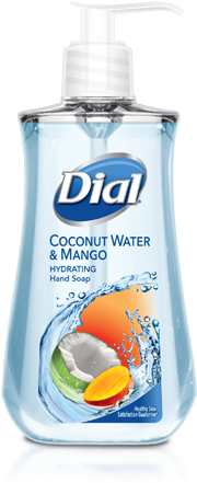 Dial® Coconut Water Mango Moisturizing Liquid Hand - Dial Soap (280x500), Png Download