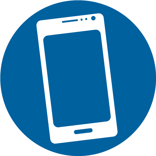 Mobile Icon Auqablue - Mobile Icon Png (810x498), Png Download