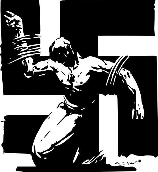 Abstract Swastika Art (546x595), Png Download