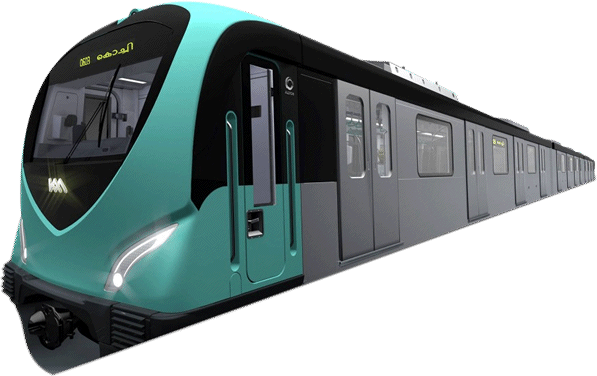 Map View - Kochi Metro Images Download (597x376), Png Download