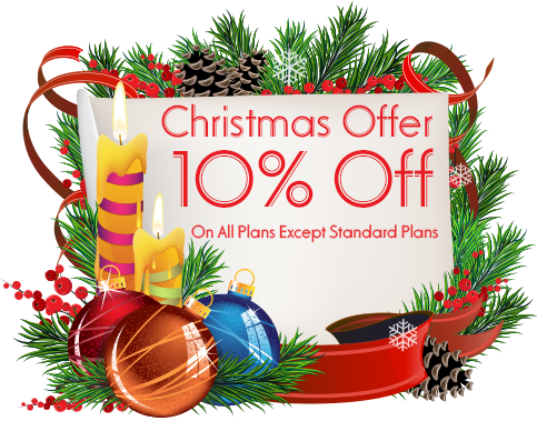 Christmas And New Year Offer - Pergamino De Navidad (483x379), Png Download