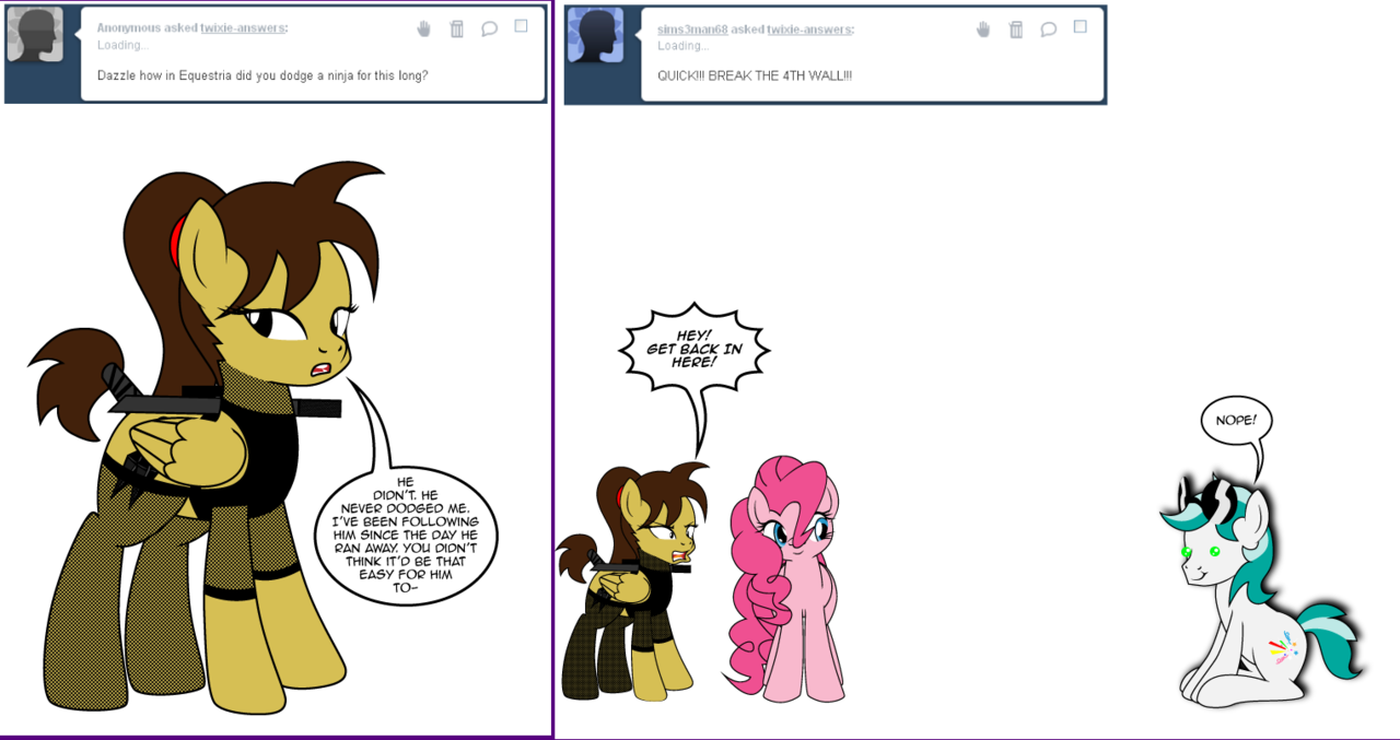 Dekomaru, Ask, Comic, Earth Pony, Female, Fourth Wall, - Cartoon (1280x677), Png Download