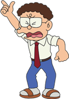 Hole Koeke Sensei Character Light - Cartoon (350x350), Png Download