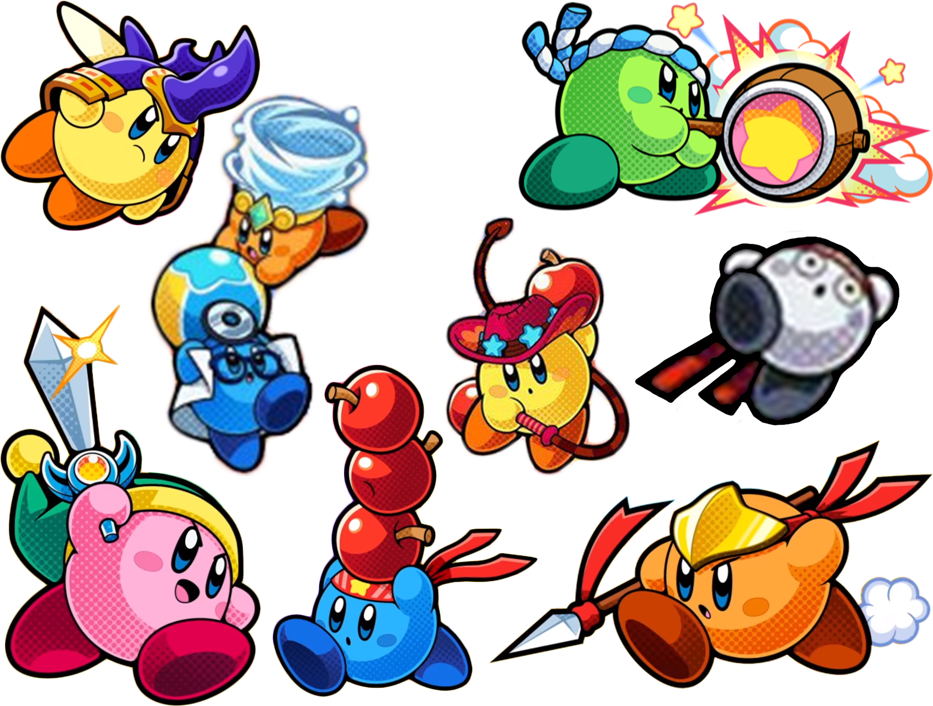 Artworkmade A - Kirby Battle Royale (3ds) (1920x1485), Png Download