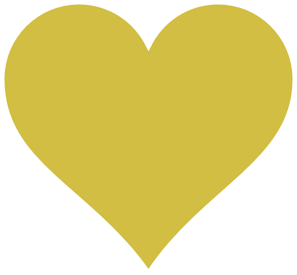 Gold Heart Clip Art At Clker - Gold Heart Clip Art (600x556), Png Download