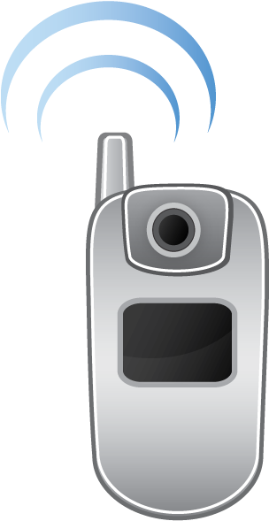 Telephone Clipart Mobile Logo - Mobile Phone Clip Art (487x667), Png Download