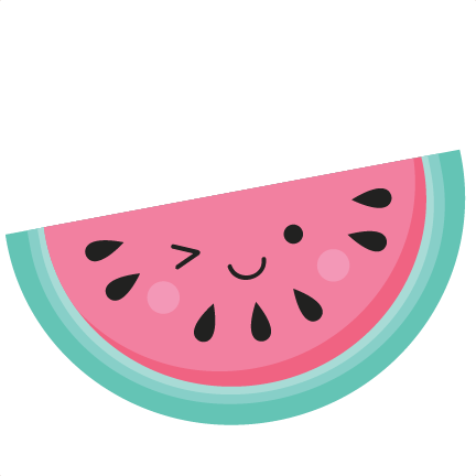 Cute Watermelon Svg Scrapbook Cut File Cute Clipart - Cute Pics Of A Watermelon (432x432), Png Download