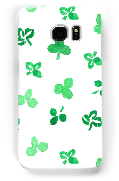 Melaminplatte Mit Klee-blätter Melaminteller (500x700), Png Download