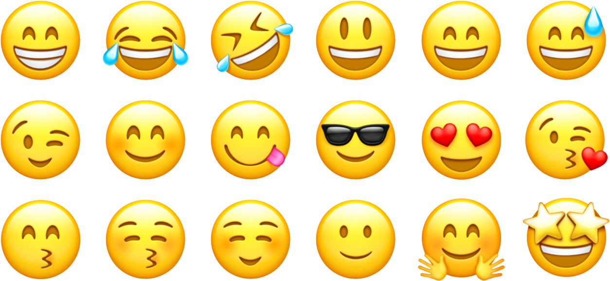 The Top 10 Emoji Apps For The Apple Iphone - Iphone Emoji (1284x642), Png Download