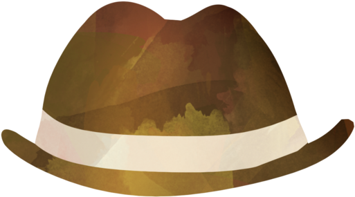 Brown Fedora - Fedora (618x618), Png Download
