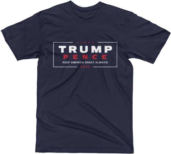 Trump 2020 Keep America Great Always Navy Tee Shirt - Immigrants Are A Blessing Not A Burden Shirt (600x600), Png Download