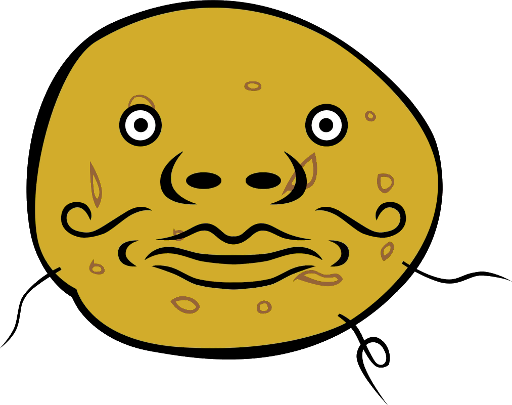 Cartoon Potato Png Image Freeuse Download - Potato With Face Png (1013x801), Png Download