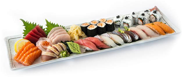 Nikki Sushi And Steak - Sushi Transparent (625x423), Png Download