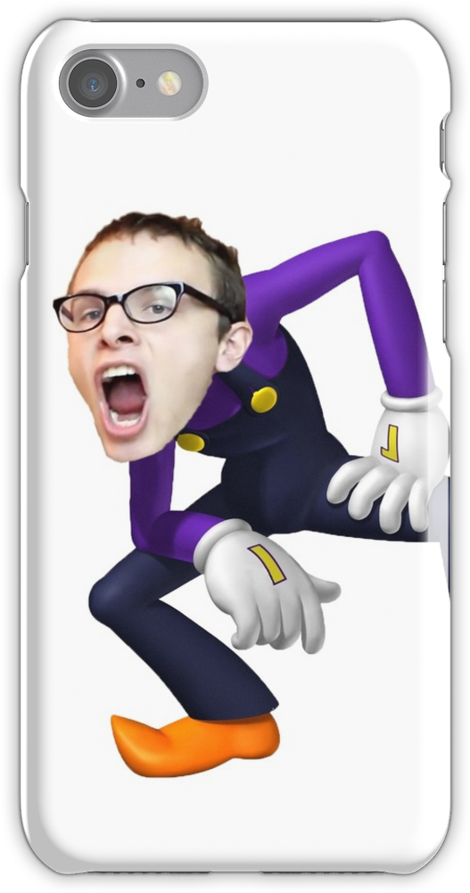 Idubbbz As Waluigi Iphone 7 Snap Case - Twice At The Same Time Meme (750x1000), Png Download