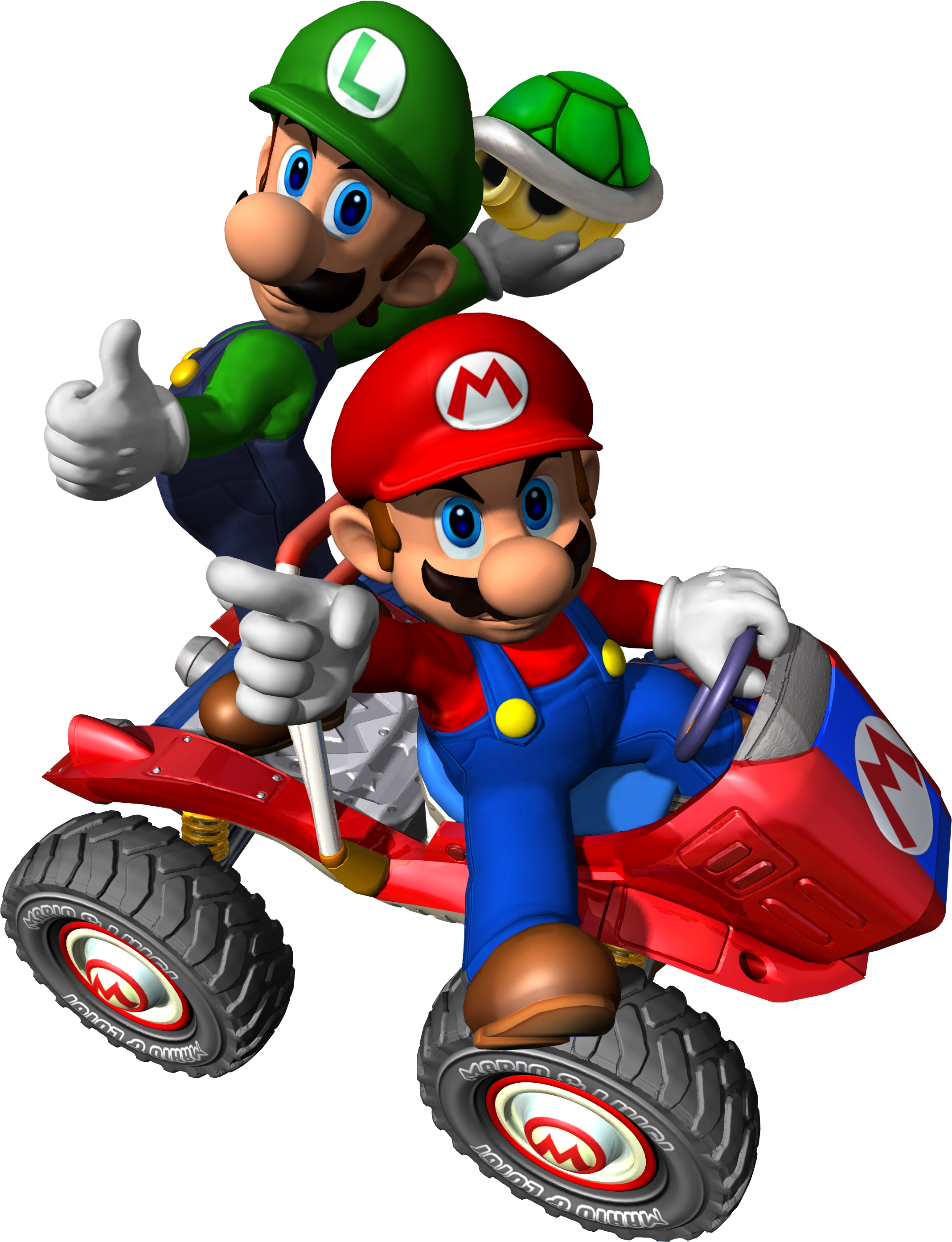 Photo 9 Of Mario Bros - Mario Kart Double Dash Mario (2340x2835), Png Download