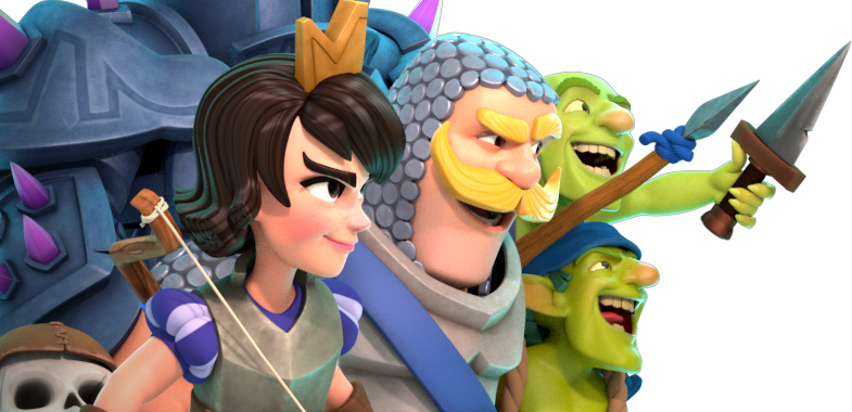 Clash Royale Princess Png Clipart - Clash Royale Princess And Prince (785x380), Png Download