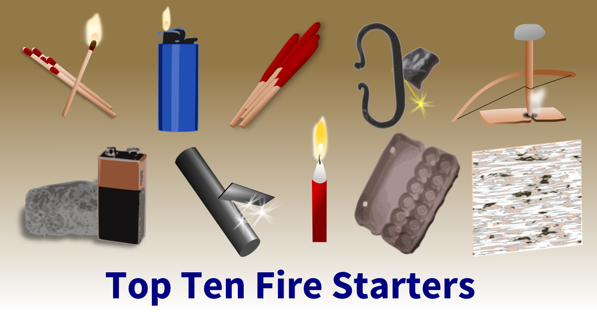 Top Ten Fire Starters Infographic Fire Starters (1200x628), Png Download