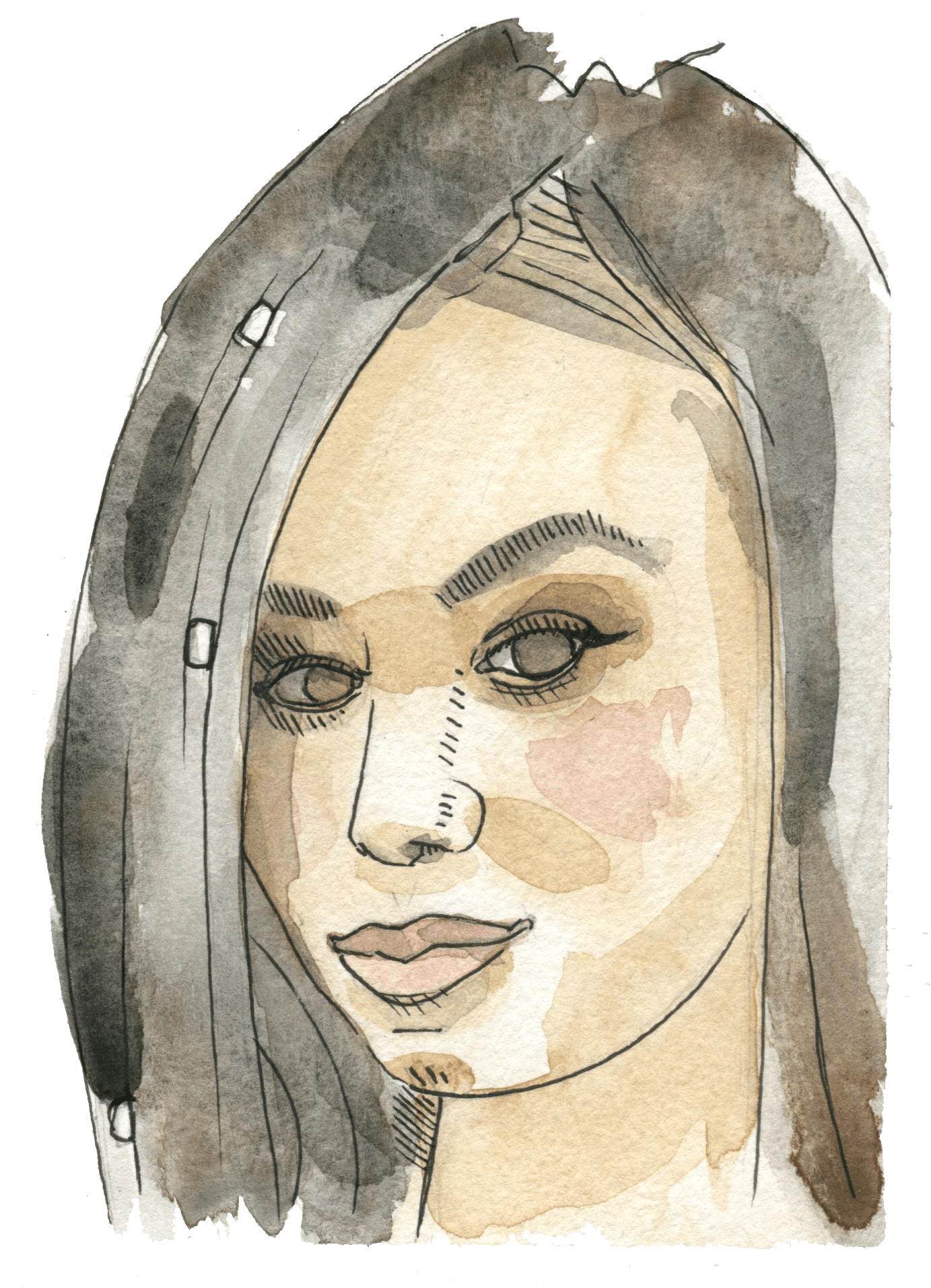 Brittany Nicole Howard, Special Effects Makeup Artist - Sketch (1386x1951), Png Download