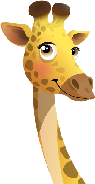 Giraffe-cartoon Clipart Image 16 600×600 Pixels - Tete De Girafe Dessin Couleur (600x600), Png Download