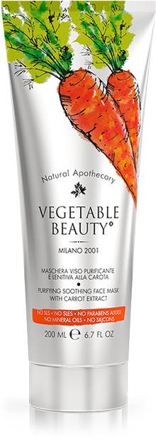Purifying Soothing Face Mask With Carrot Extract - Vegetable Beauty (462x656), Png Download
