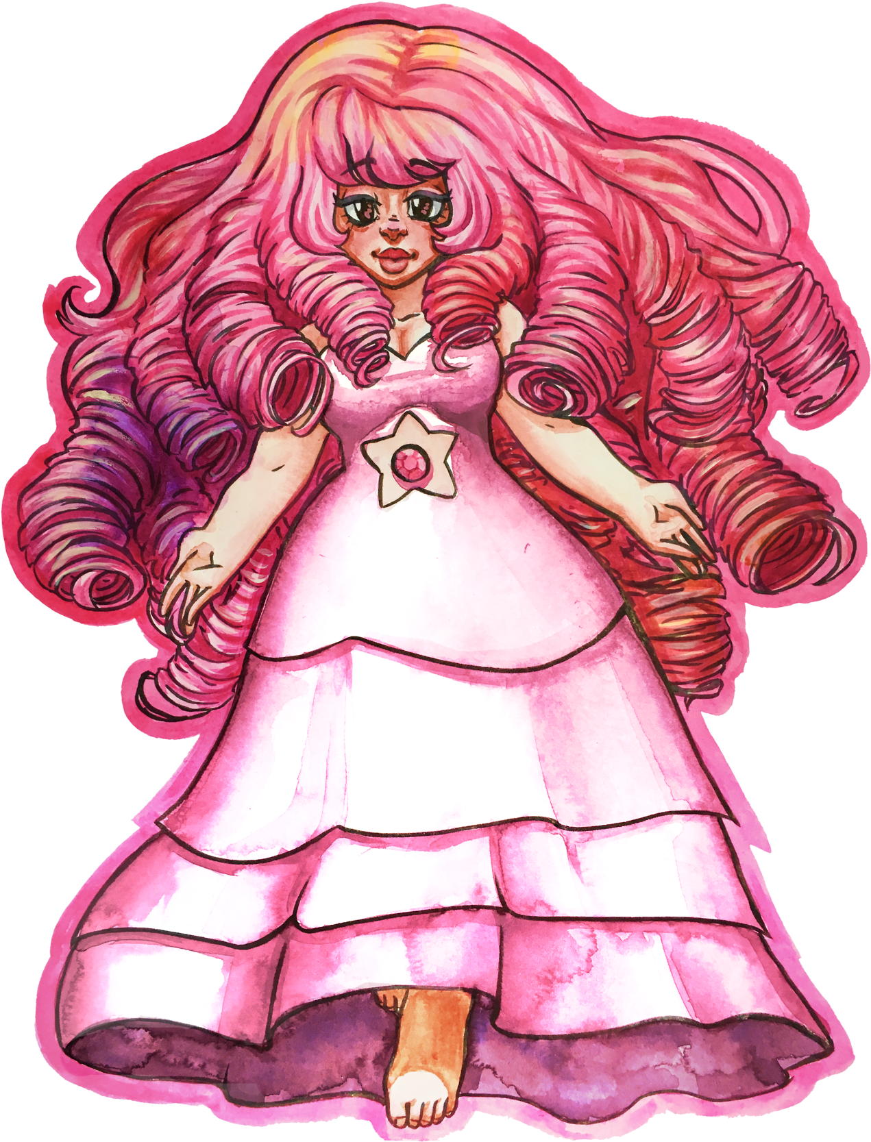 Ahhhh Its The Big Lady Kinda Sad It Doesnt Look This - Illustration (1280x1707), Png Download