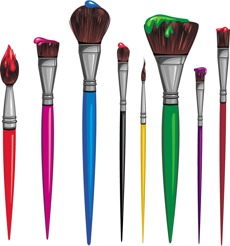 Pinceau Dessin - Recherche Google - Paintbrush Illustration (888x950), Png Download