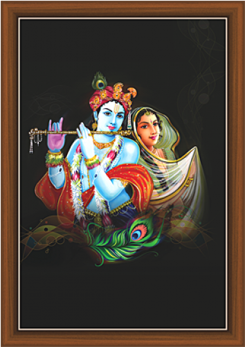 Vector Transparent Stock Radha Paintings Rk Bhakti - Krishna (500x500), Png Download