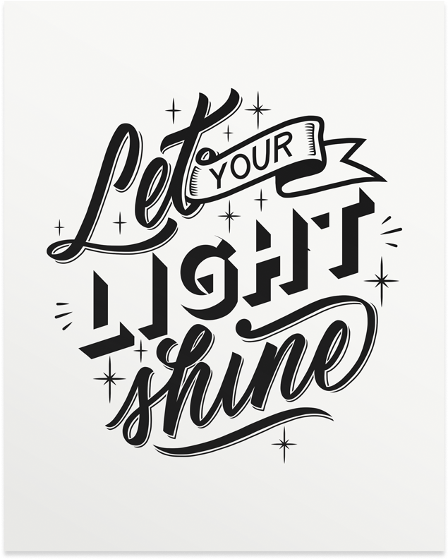 Let Your Light Shine - Let Your Light Shine Print (1000x1000), Png Download