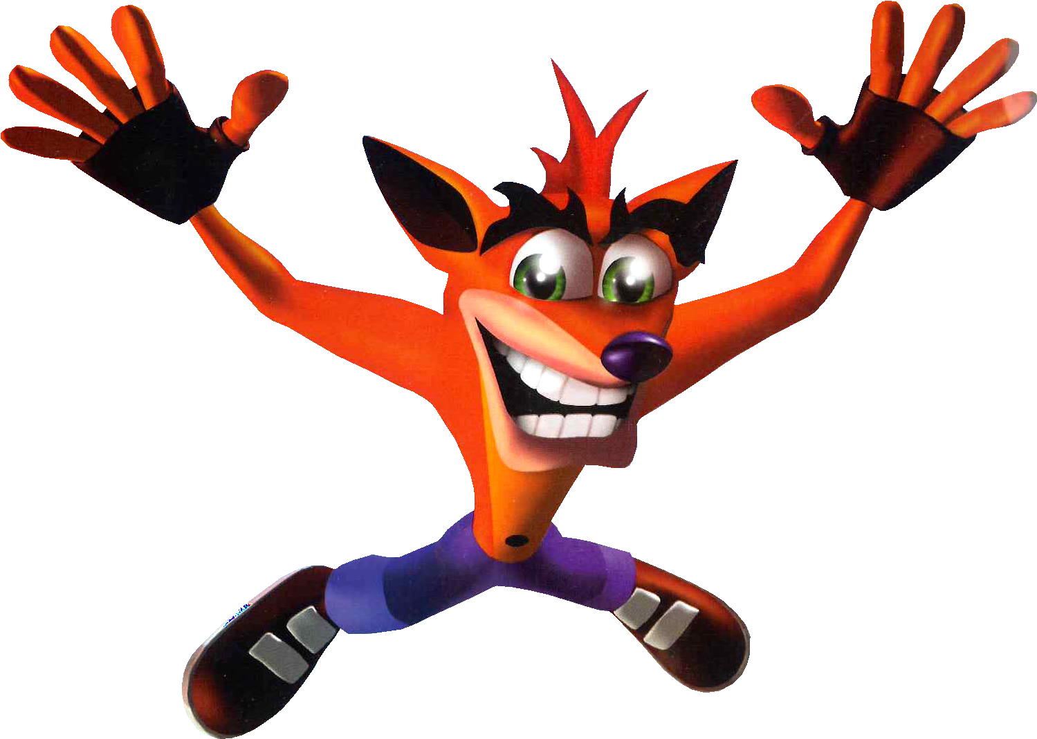 Crash Bandicoot - Crash2f - Crash Bandicoot Ps2 Png (1537x1105), Png Download