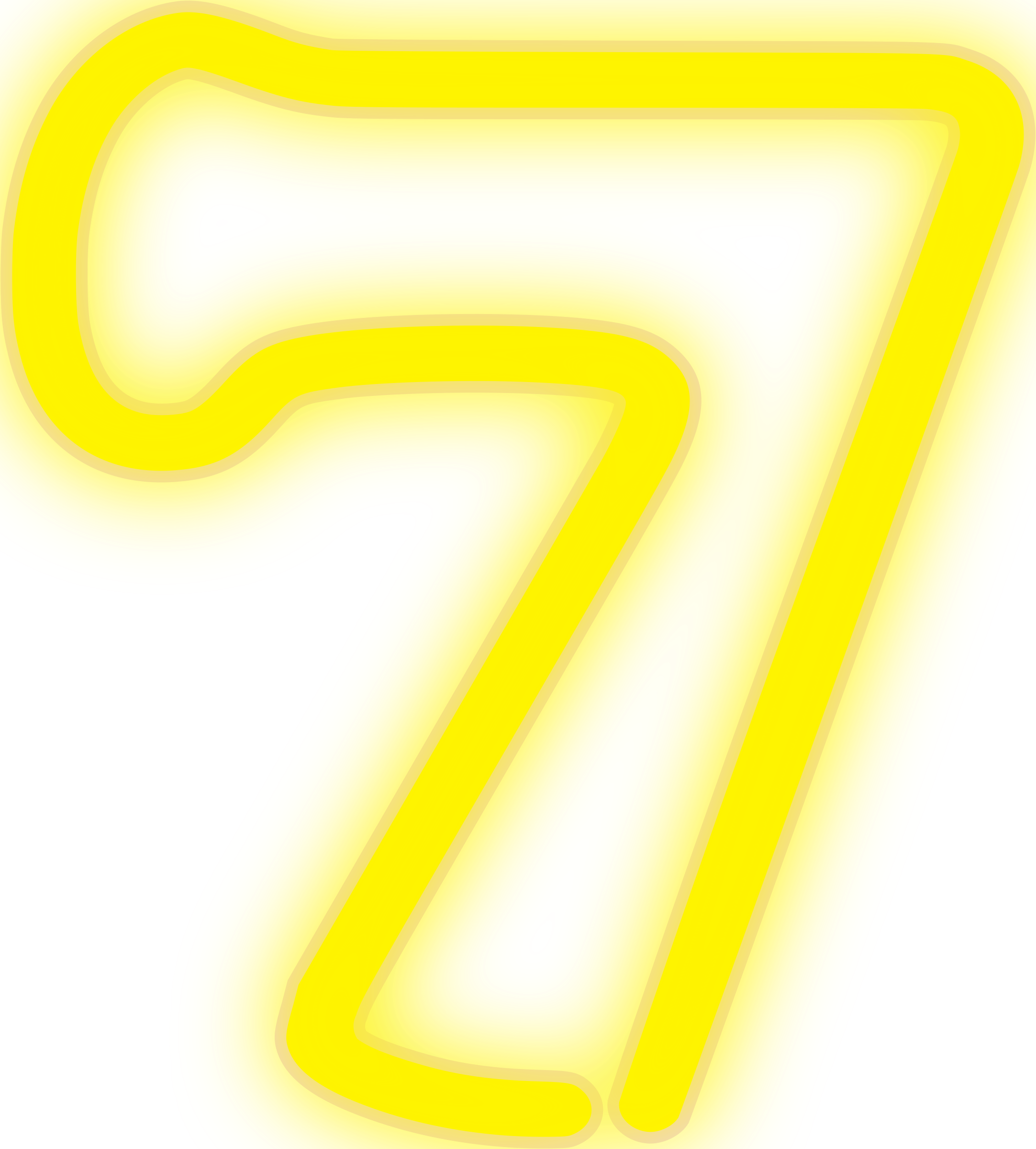 Big Image - Neon 7 Png (2165x2400), Png Download