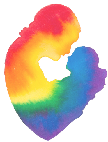 Rainbow-mom - Rainbow (379x484), Png Download