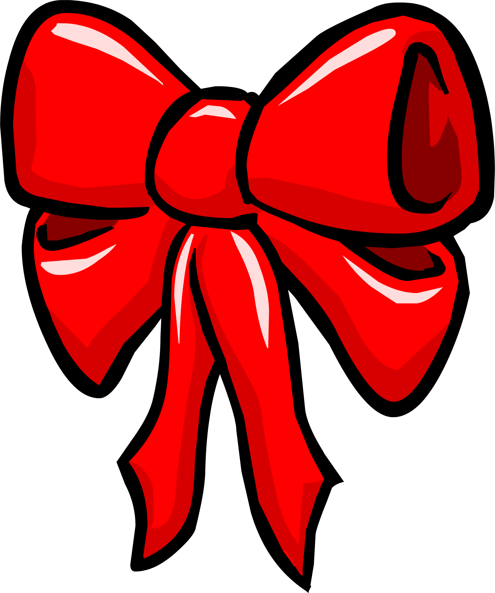 Christmas Ribbon Sprite 003 - Christmas Day (1723x2064), Png Download