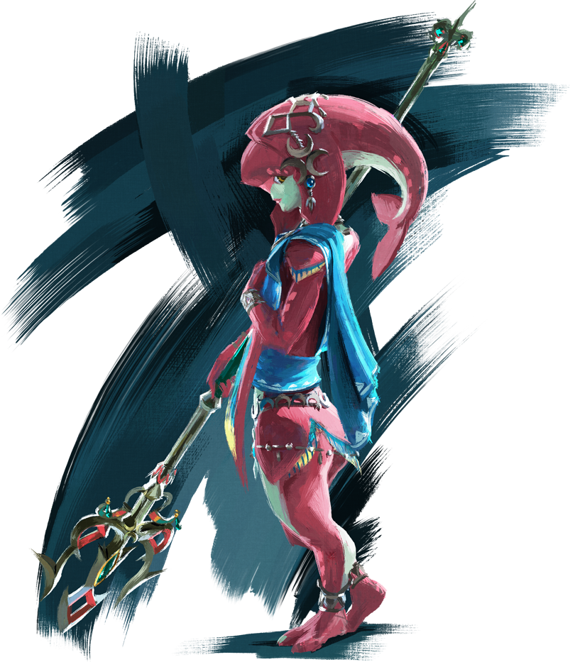 Breath Of The Wild Mipha - Nintendo Amiibo Mipha Breath Of The Wild ( (803x933), Png Download