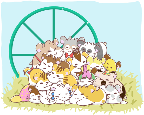 Asexuality - Hamtaro (540x417), Png Download