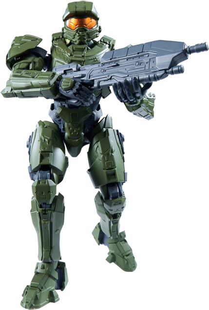 Bandai Sprukits Halo Master Chief Level 3 (600x909), Png Download