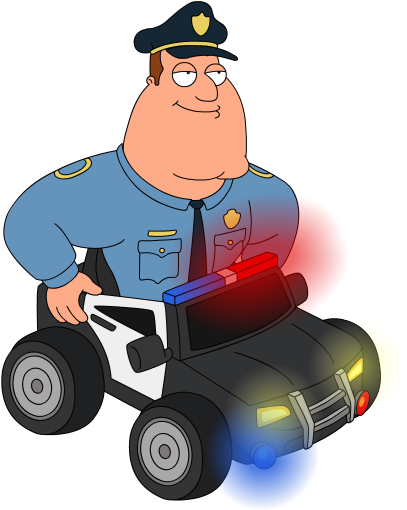 Free Peter Griffin Png - Trading Places Family Guy (414x519), Png Download