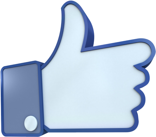 Like 3d Clipart - Facebook Like 3d Png (616x542), Png Download