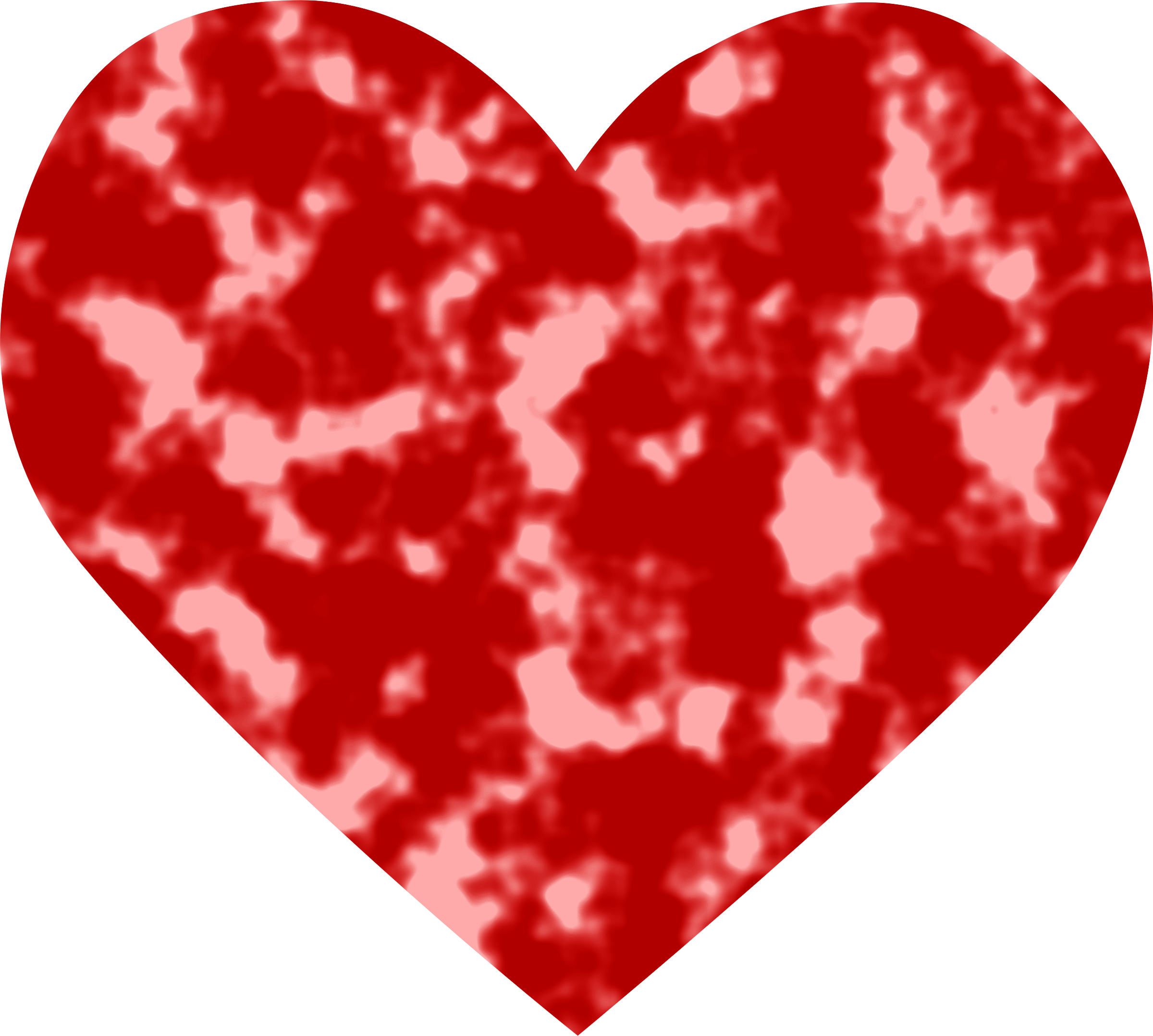 Big Image - Textured Heart Clipart (2400x2156), Png Download