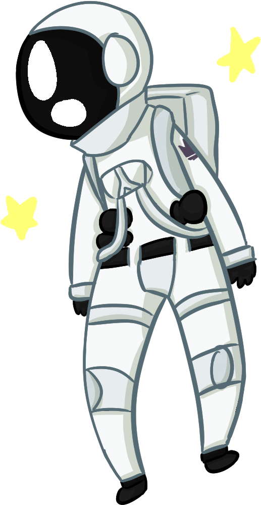 Png Black And White Download Doodle By Ngc On Deviantart - Astronaut Doodle Png (572x1008), Png Download