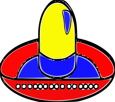 Sombrero Hat Colombia Mexico Sombrero Somb - Hat (383x340), Png Download