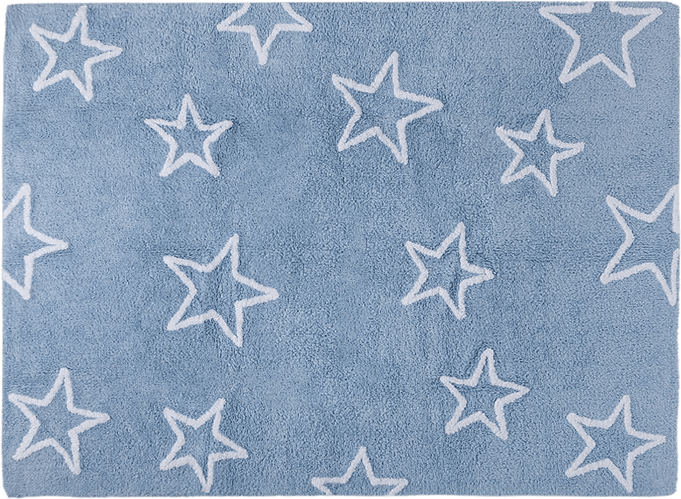 Lorena Canals Estrellas Washable Rug (blue) (1500x1500), Png Download