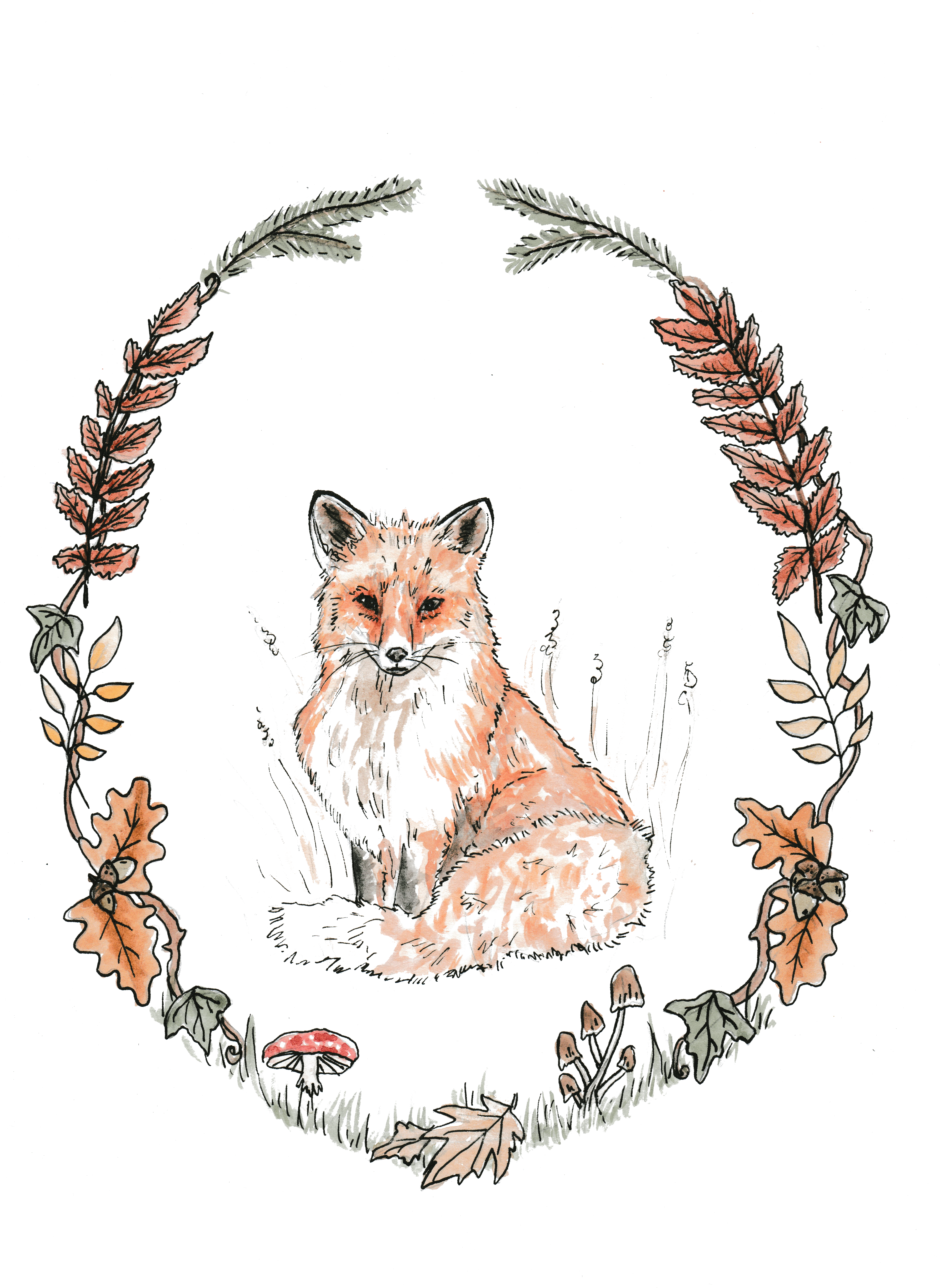 Only Available Until The End Of November Hand Painted - Pembroke Welsh Corgi (4941x6836), Png Download