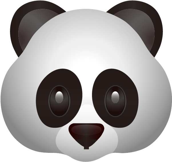 Cute Panda Clipart Clipartion Com - Panda Emoji Png (600x600), Png Download